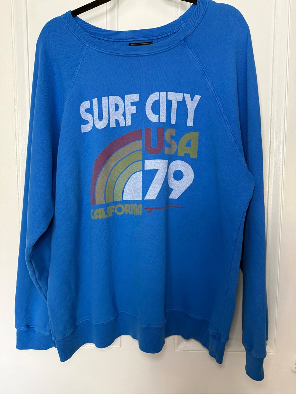 Retro Brand x Free People Surf City USA 79 Blue Sweatshirt - XL - Picture 7 of 7